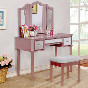 Go to store & view more images Rosdorf Park Boulanger Vanity Set with Mirror