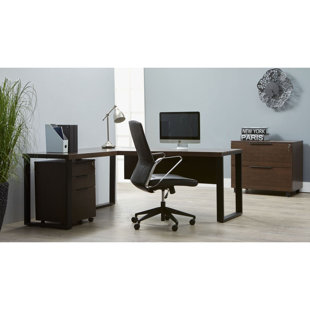 Go to store & view more images Ebern Designs Albin 4 Piece L-shaped Desk Office Suite