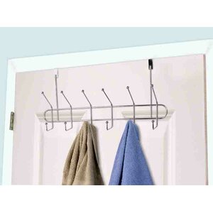 6 Hook Wall Mounted Coat Rack