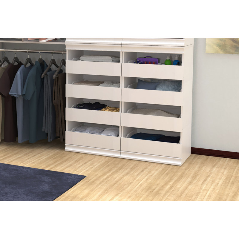 Closetmaid Modular Storage 21 38 W Stackable 4 Drawer Unit