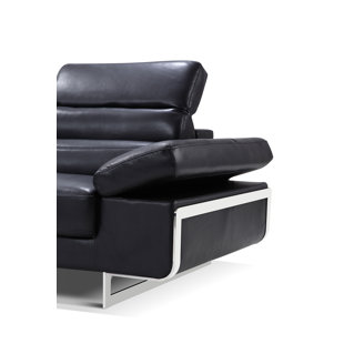 Durante Leather Sectional by Orren Ellis Today Only Sale