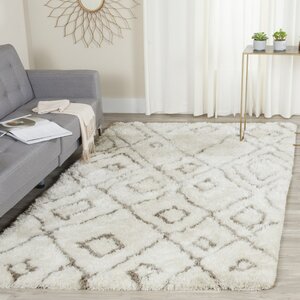 Briganti Hand-Tufted Ivory/Light Gray Area Rug