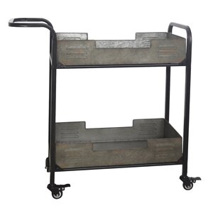 Myrtie Metal Frame Bar Cart