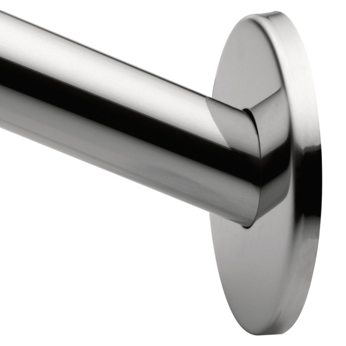 Moen 58 44 Curved Fixed Shower Curtain Rod Reviews Wayfair Ca