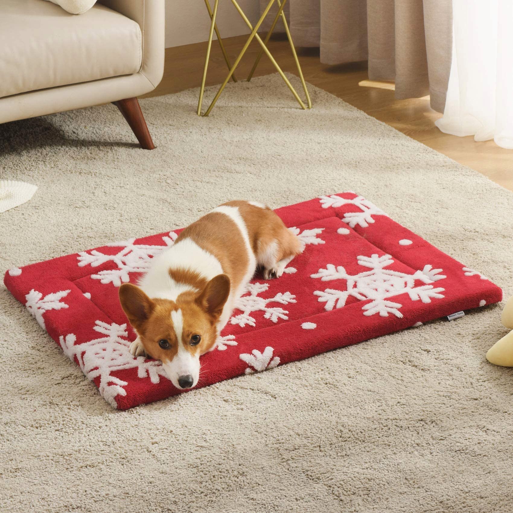 Soft Fleece Dog Bed Mat for Dog Cage Cushion Mattress Basket Kennel Small Large