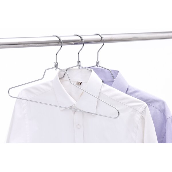 Pack of 10 17" inch Black Plastic Hangers Metal Hooks Shirt Dress Coat Top 
