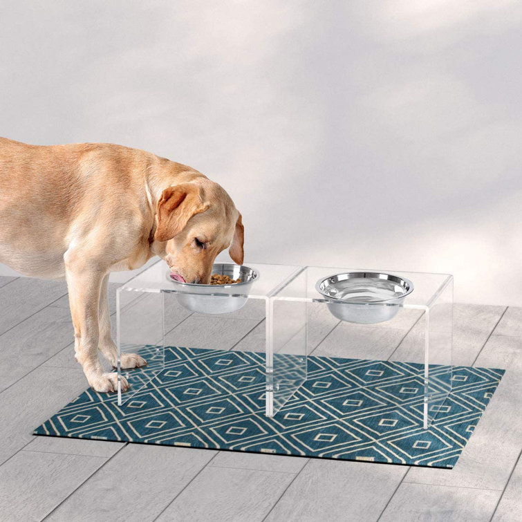 acrylic dog feeder