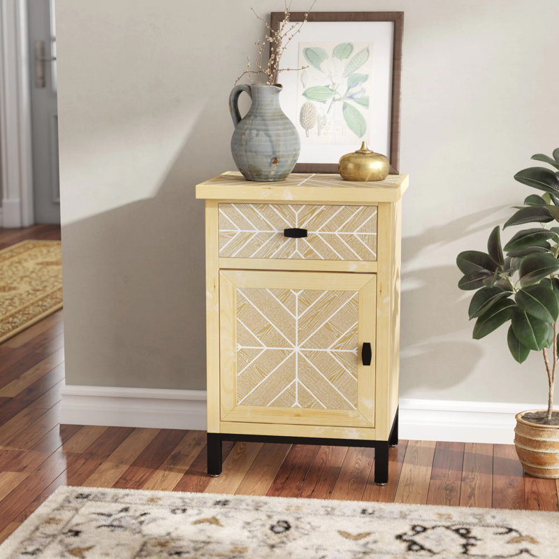 Ivy Bronx Eliza 1 Drawer 1 Door Accent Cabinet Reviews Wayfair