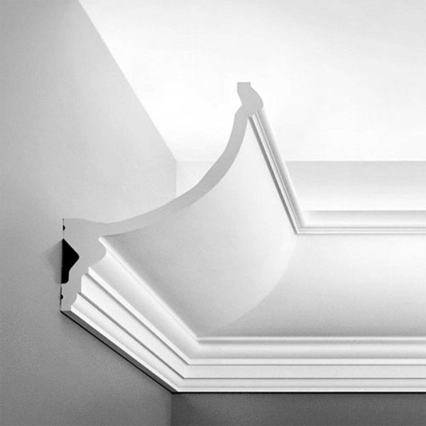 Orac Decor Crown Moulding CX106 Primed Polyurethane L 78-3//4 H 6-3//8 4-5//8 Proj 4-5//8 Face