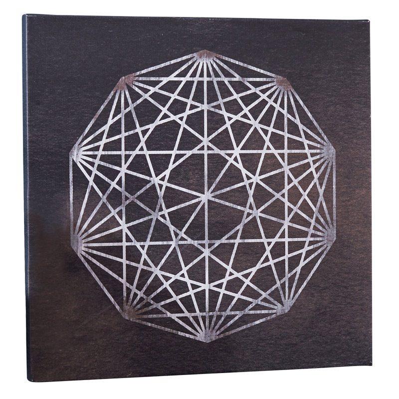 Wrought Studio Modern Abstracts Geometric Sphere Painting Print