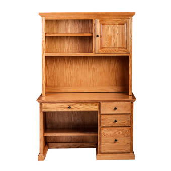 Loon Peak Minton Pencil Drawer Desk With Hutch Reviews Wayfair Ca