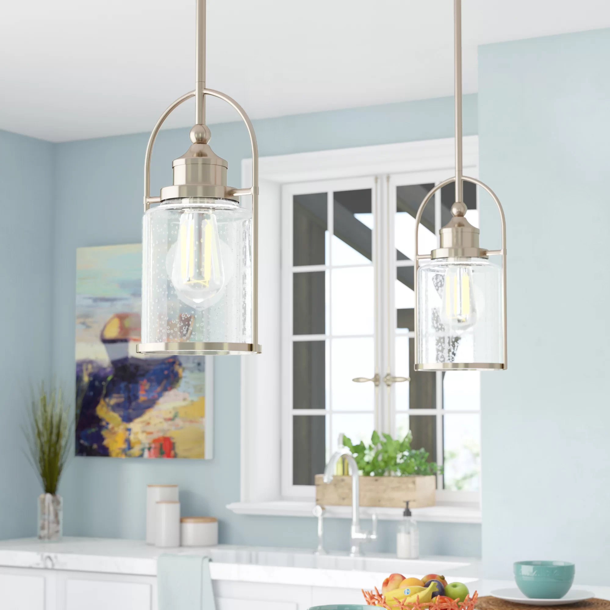 Breakwater Bay Lafitte 1 Light Single Bell Pendant Reviews Wayfair