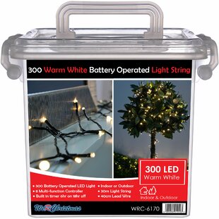 Outdoor Battery-Operated Multi-Function 300 LED String Light Image