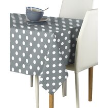 grey polka dot table cloth