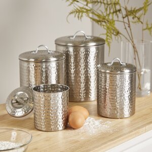 Cohagen 4 Piece Kitchen Canister Set