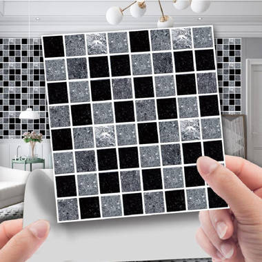 Self-Adhesive Kitchen Wall Tiles Bathroom Mosaic Brick Stickers Peel & Stick 
