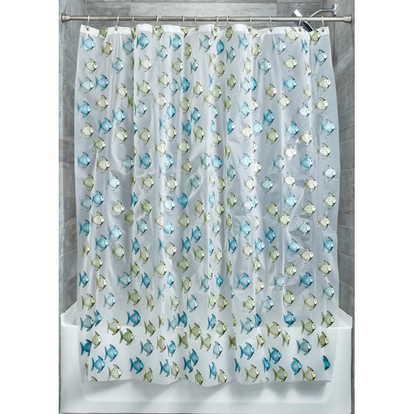 Highland Dunes Chassidy Vinyl Animal Print Single Shower Curtain Hooks Reviews Wayfair