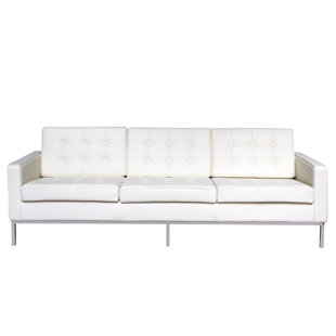 Gibney Leather Sofa by Orren Ellis Looking for