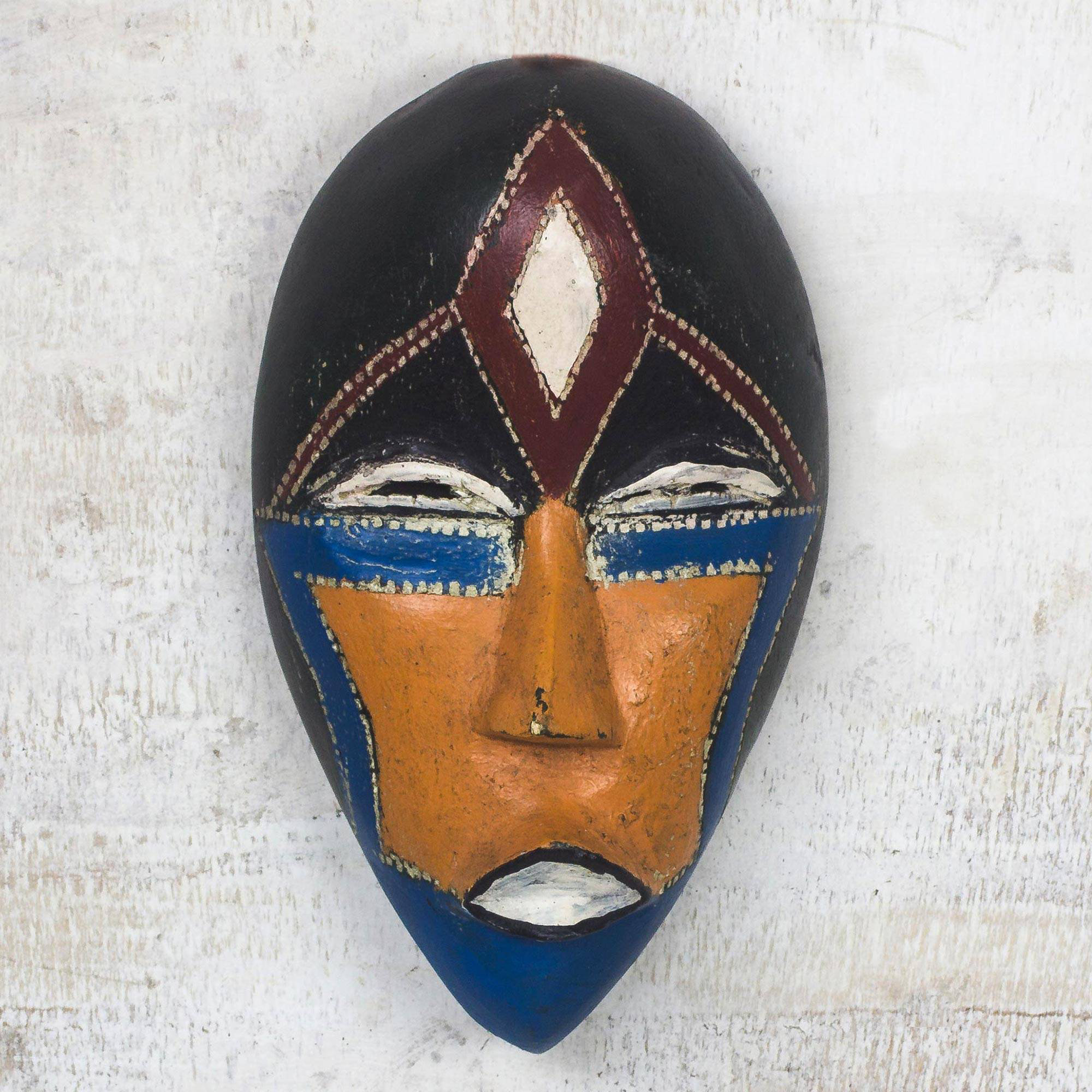 Bungalow Rose Beautiful Face and African Wood Mask Wall Décor Wayfair