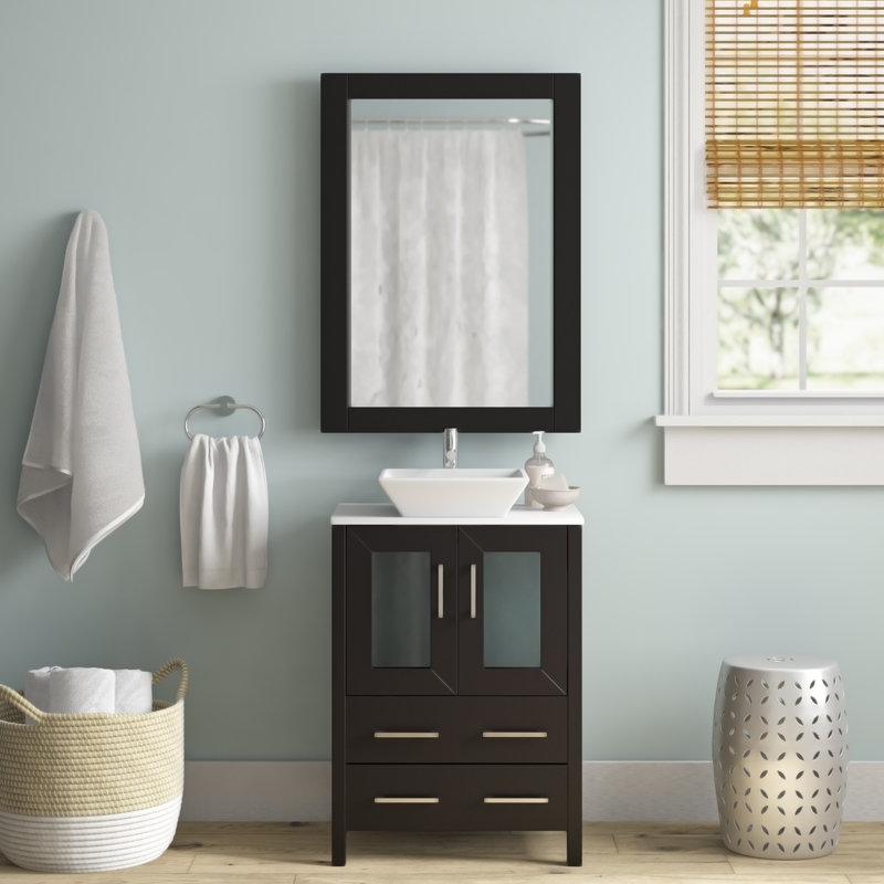 Knutsen 24 Single Bathroom Vanity Set With Mirror Reviews Joss Main