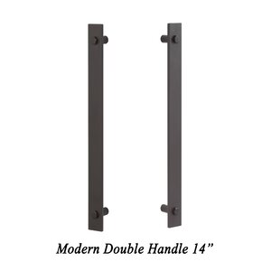 Modern Double Barn Door Handle