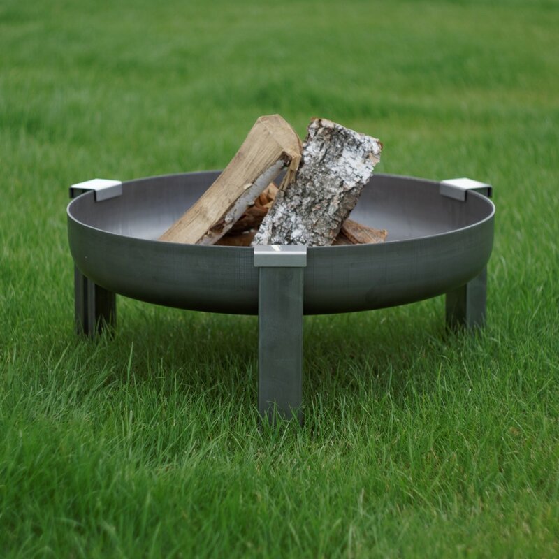 Ebern Designs Reed Solid Steel Wood Burning Fire Pit | Wayfair