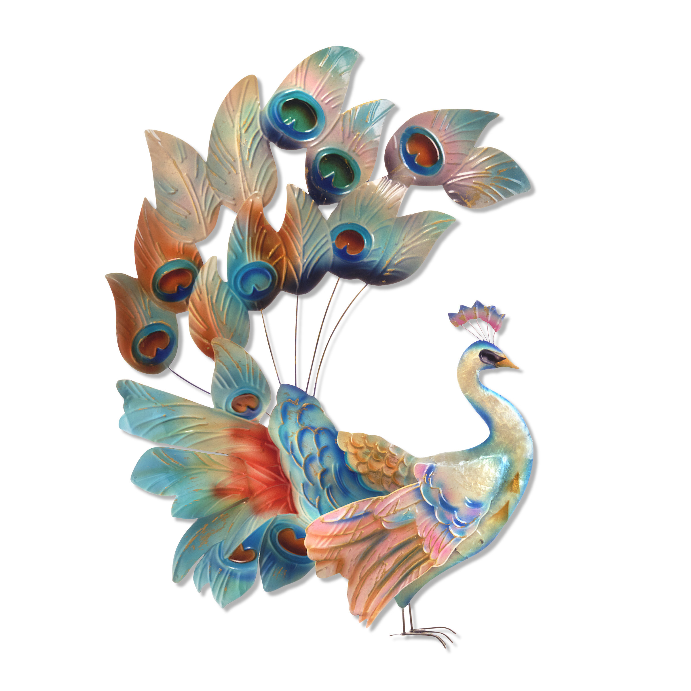 miniature peacock figurine