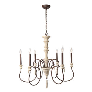 Country French Lighting Wayfair Lebrun Shabby Elegance French Country 6 Light Chandelier