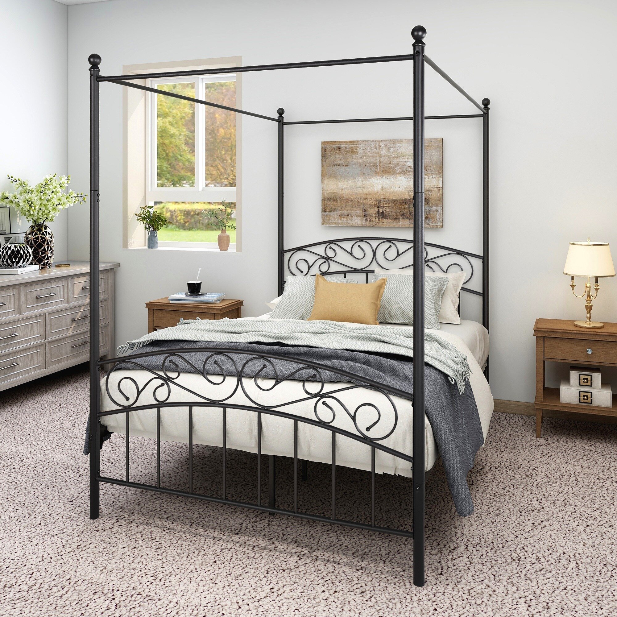 Canora Grey Claudeen Queen 75.6'' Bed Frame | Wayfair