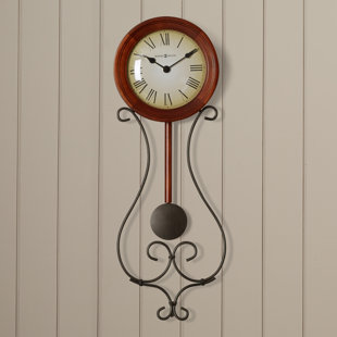 Wrought Iron Pendulum Clock Wayfair Kersen Wall Clock