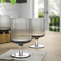 IMEEA® 10 Oz SUS304 Brushed Stainless Steel Wine Goblets Champagne Goblet Set of 2