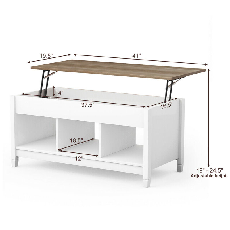 Highland Dunes Alina Lift Top Coffee Table With Storage Reviews