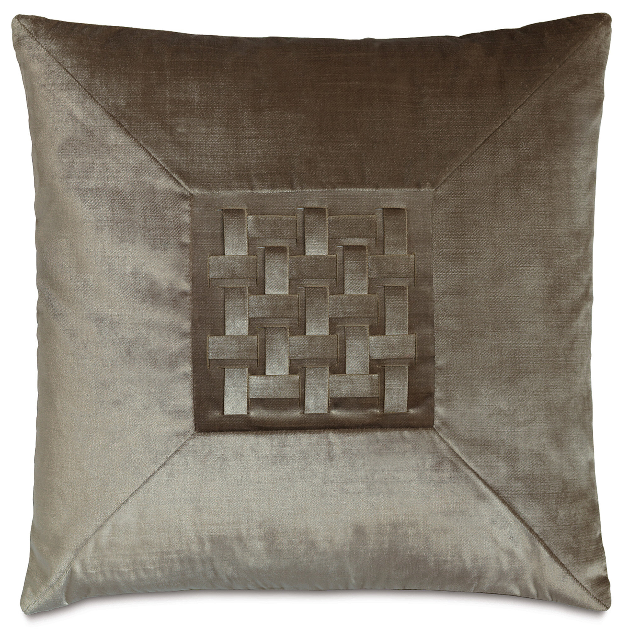 Eastern Accents Ezra Velda Smoke Mitered Square Pillow Perigold