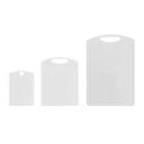 Brand New FARBERWARE 8.5"x11" White Poly Cutting Board Non-Absorbent Non-Porus