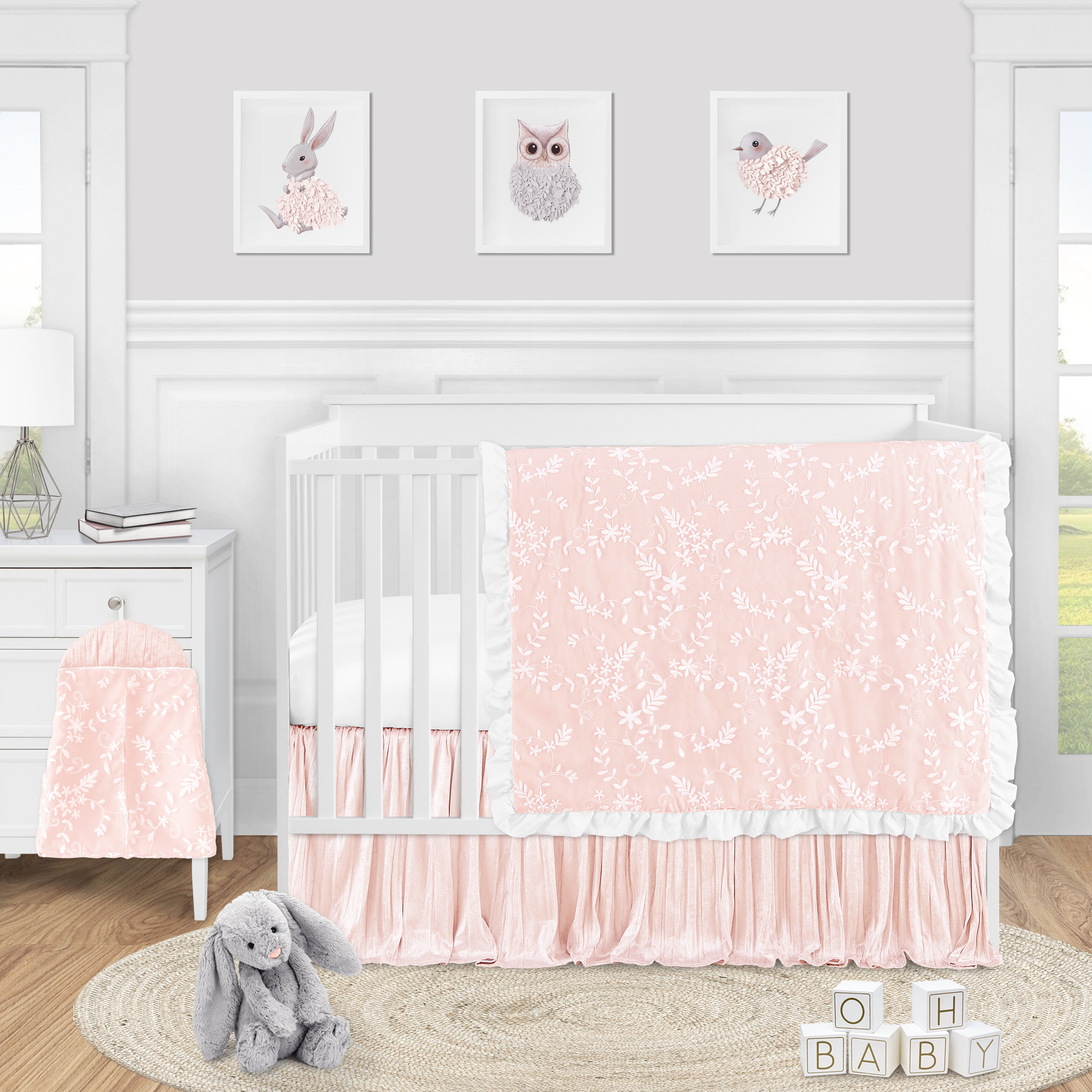 lace crib bedding