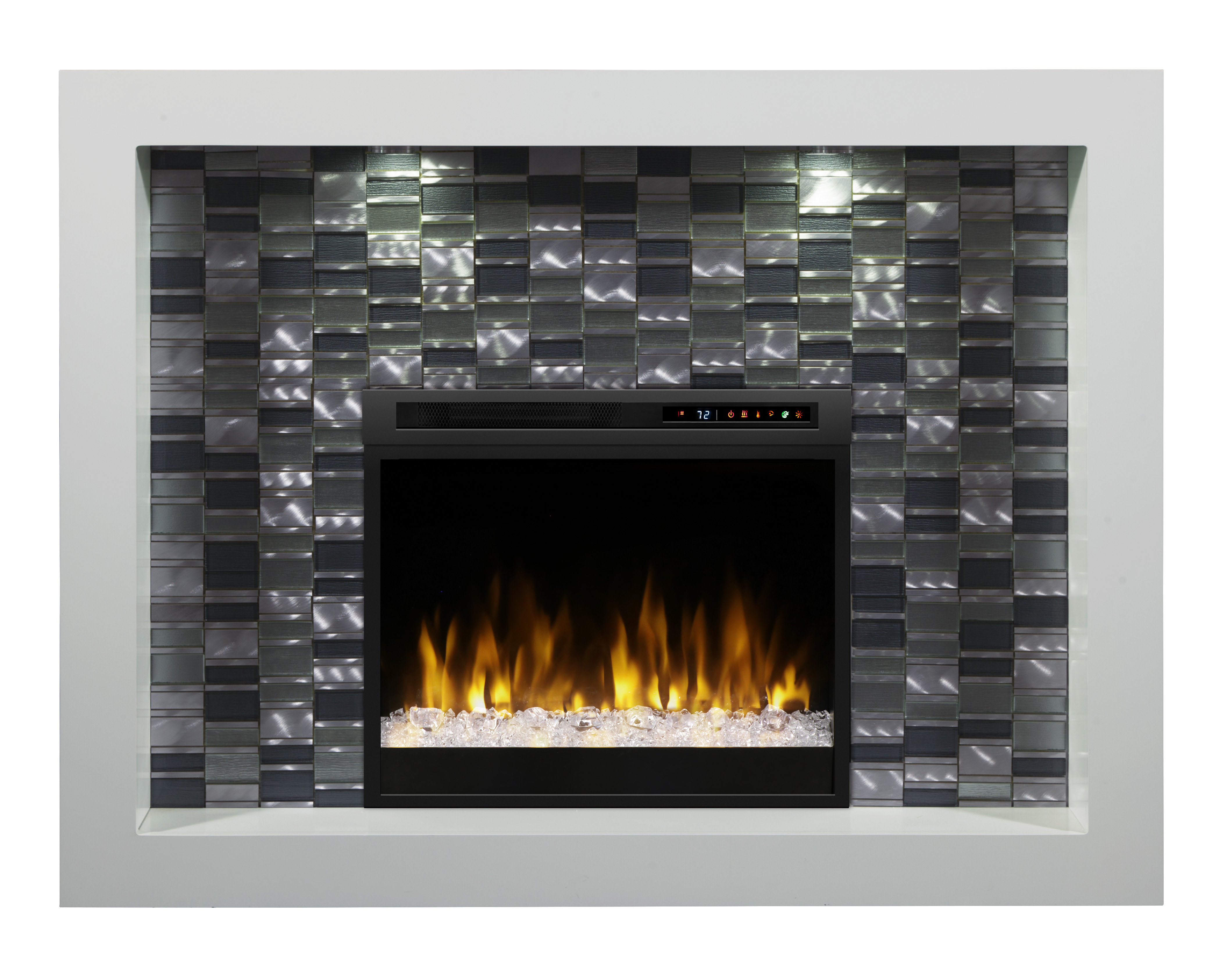 Dimplex Crystal Recessed Electric Fireplace Wayfair