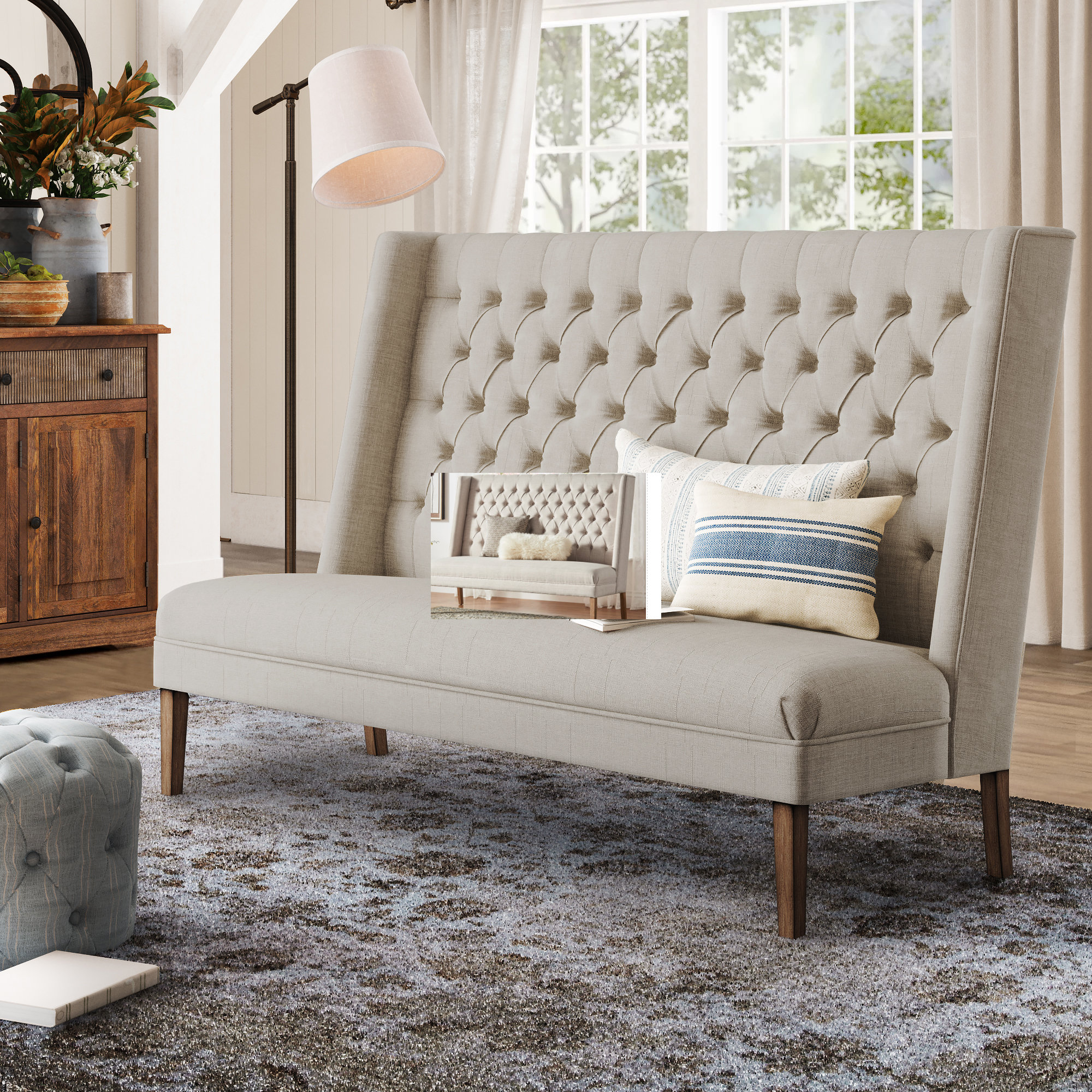 Birch Lane Heritage Kaitlin Tufted Upholstered Bedroom Bench