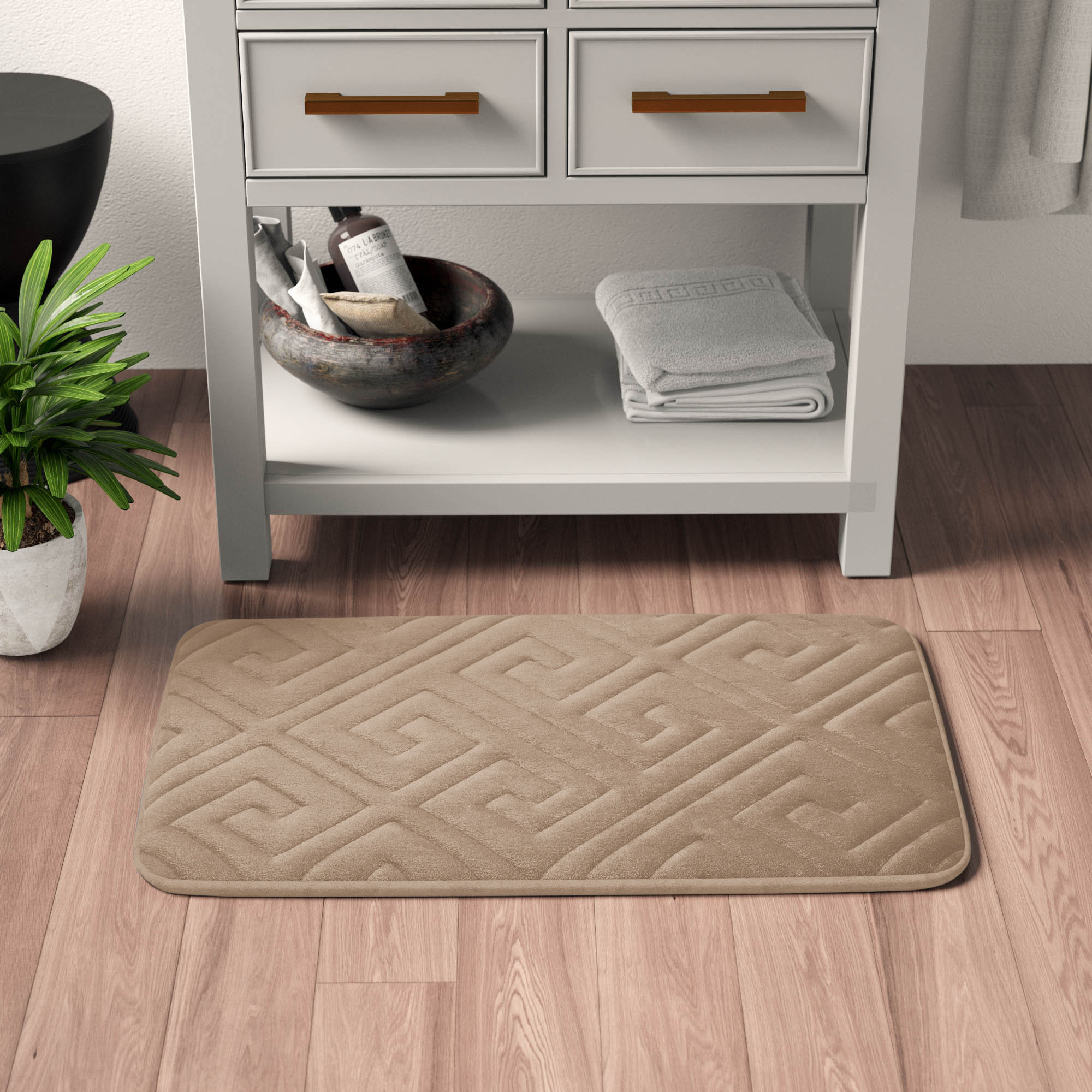 Mercer41 Bisa Micro Plush Bath Rug & Reviews Wayfair