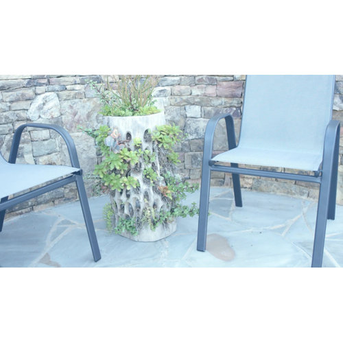 kurz stacking patio dining chair charlton home