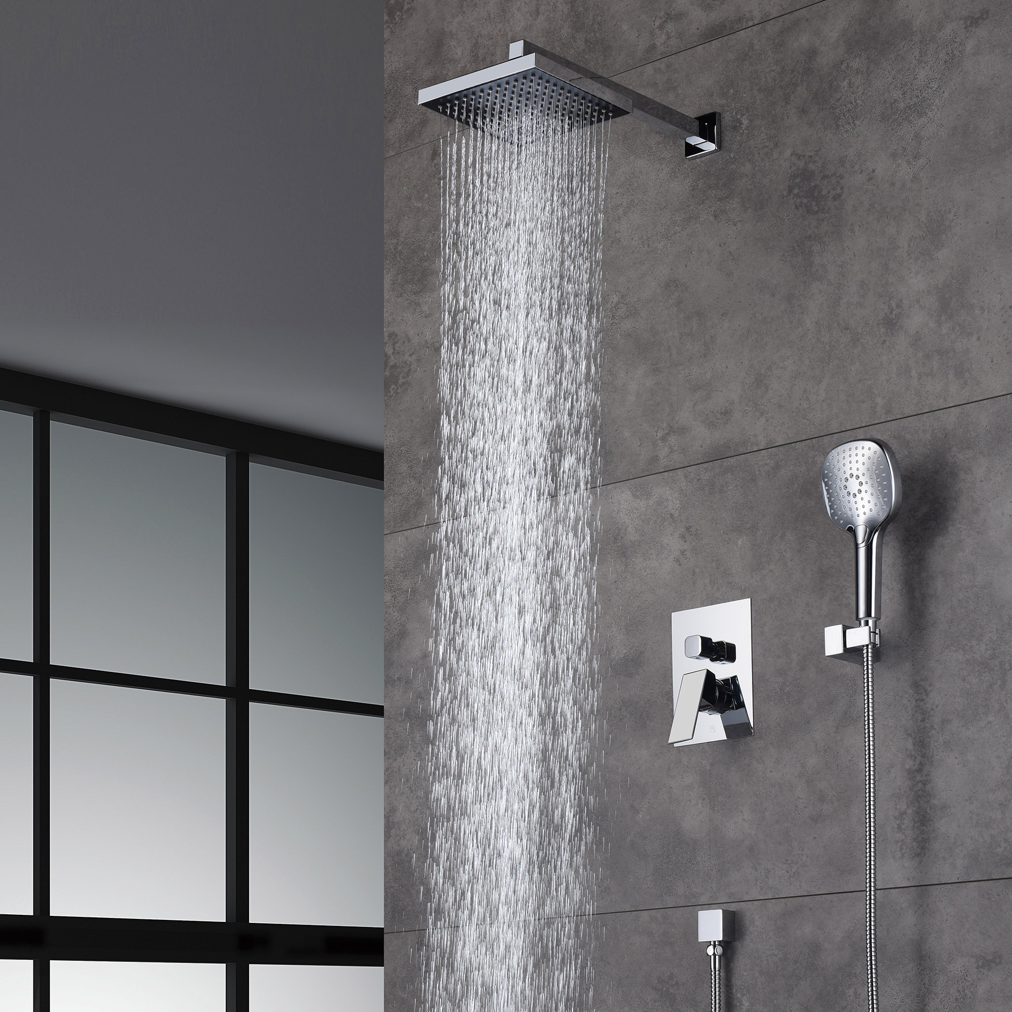 ANDVIN Complete Shower System with Rough-in Valve | Wayfair