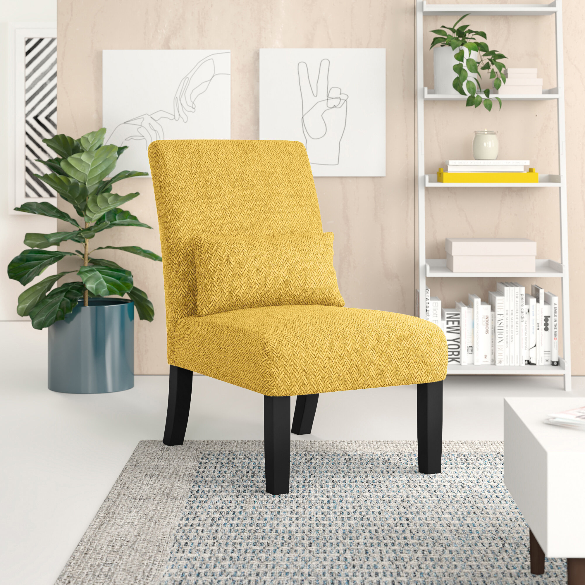 Sashia 22.75” Wide Slipper Chair