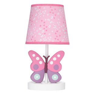 Butterfly Lampshade or Light Shade 10 Inch Pink Blue Trees Woodland Girls Bedroom Nursery Accessories Room Decor Gifts