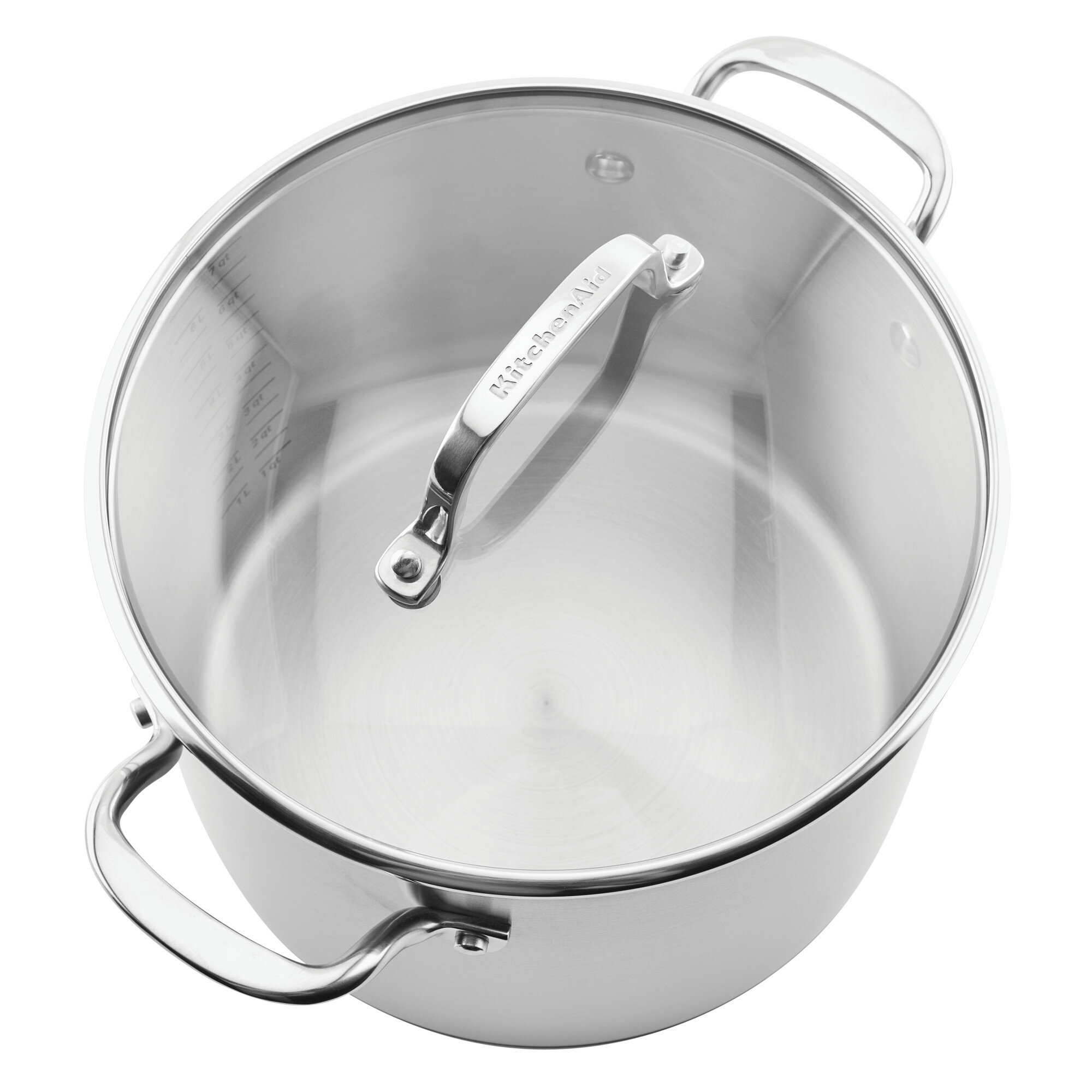 3ply Base Induction Ready 16 Qt Tramontina Stainless Steel Covered Stockpot Clear Lid 