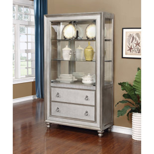 Go to store & view more images Rosdorf Park Leighty Metal Curio Cabinet