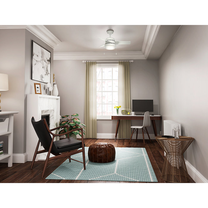 Hunter Fan 36 Aker 3 Blade Led Ceiling Fan With Light Kit