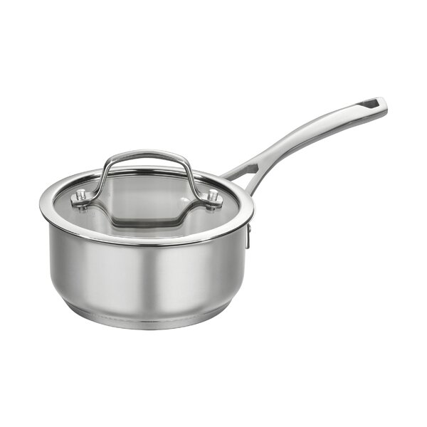 Cuisinart 1 qt. Non-Stick Stainless Steel Saucepan with Lid | Wayfair