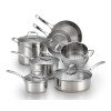 Performa X 11 Piece Non-Stick Stainless Steel Cookware Se