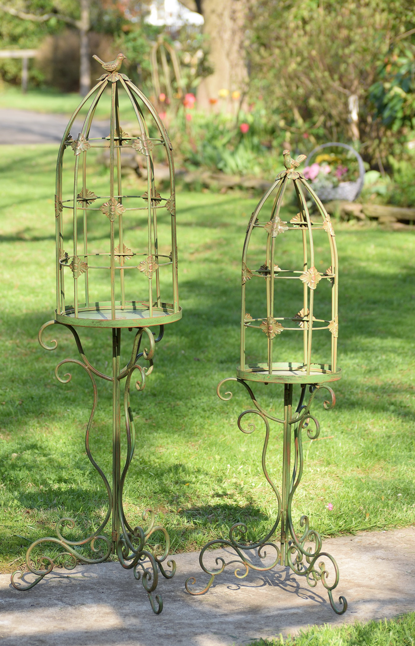 wayfair standing planter on Zaerltdinternational Bird Cage 2 Piece Plant Stand Set Reviews Wayfair