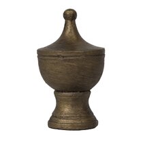 Antique Finish  Classical   Pointed Urn Solid Brass  Lamp Finial 1.5'' High 