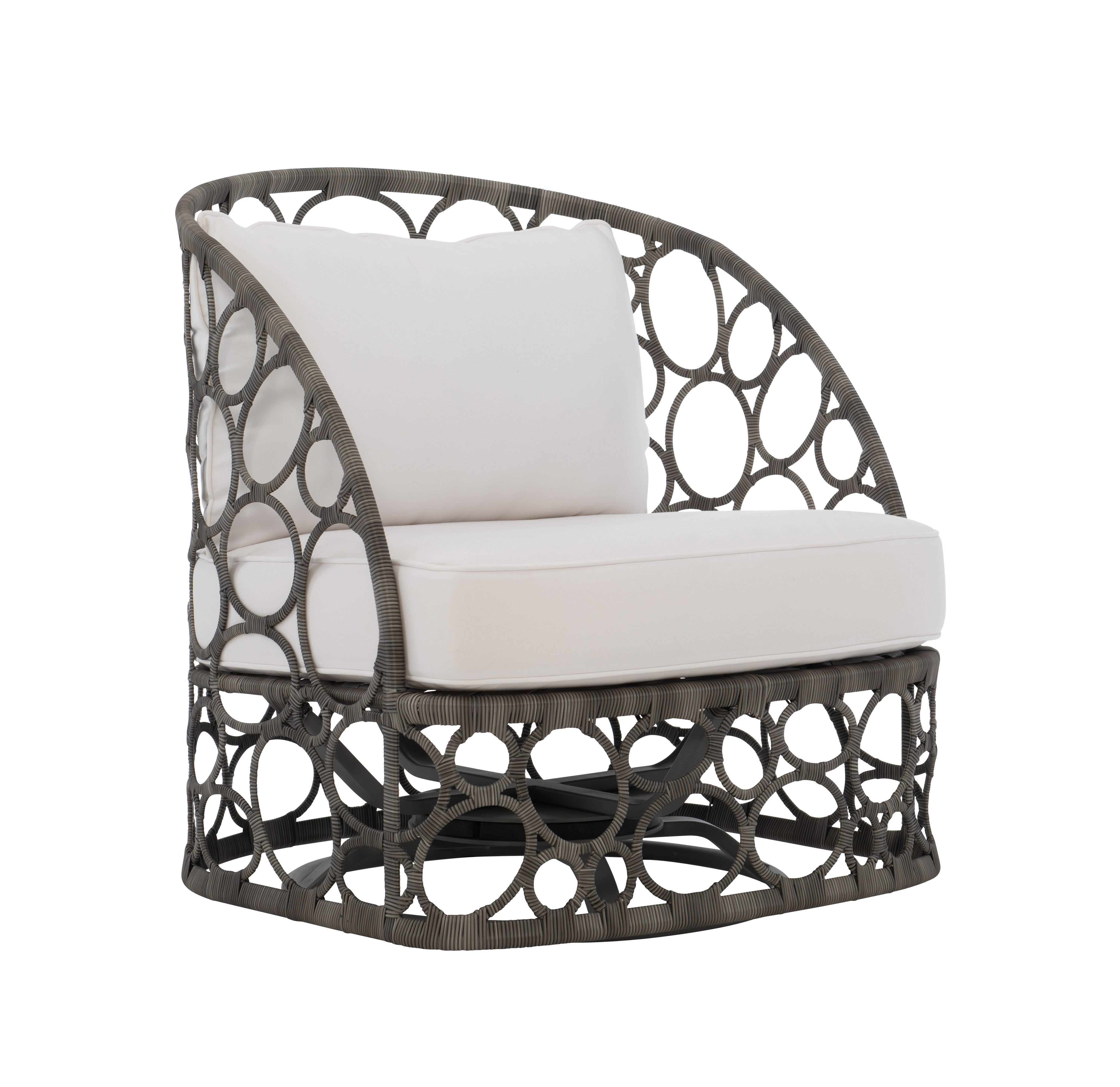 iron swivel patio chairs